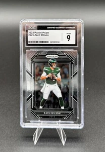 Panini Prizm NFL 2022 Zach Wilson #225 New York Jets calificado CGC 9 - Imagen 1 de 2