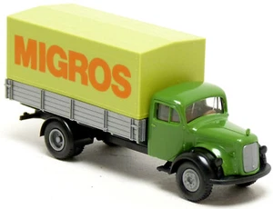 Brekina 94014 MB Mercedes Benz L 311 Pr / Pl LKW MIGROS Schweiz CH 1:87 H0 - Picture 1 of 3