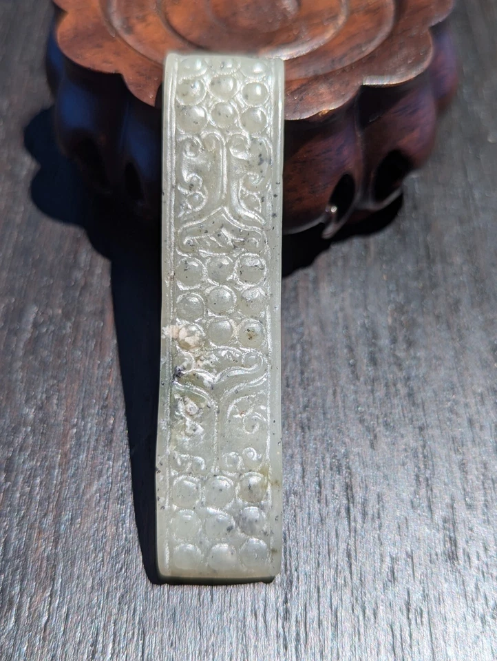 Antigua vaina de jade de los Estados Combatientes chinos para espada Foto 1 de 4