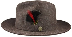 Royal De Luxe Stetson Montgomery Swift Fedora Size 7 1/4 R with 2 1/4 Brim - Picture 1 of 3