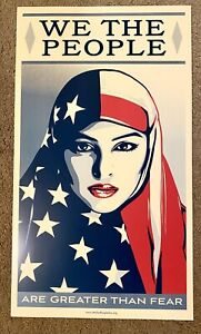 Shepard Fairey RARE PRINT We the People Greater Than Fear 2017