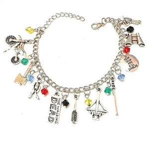 The Walking Dead Bracciale TWD Zombie Keep Calm and Kill Zombies Serie Tv - Picture 1 of 4