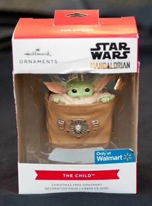 Mandalorian Baby Yoda im Tornister Weihnachtsschmuck Star Wars 2021 Hallmark - Bild 1 von 3
