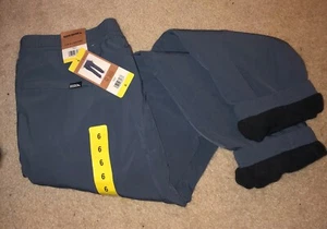 Eddie Bauer Women's Fleece Lined Pants, StormRepel® & UPF 50+. Gray Blue. 6 - Picture 1 of 8