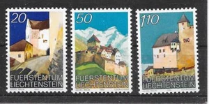 n081 LIECHTENSTEIN/Castello Vaduz n. Michel 896/98 ** - Foto 1 di 1