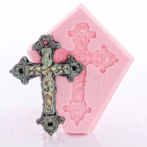 Silicone Cross Mold Fondant, Chocolate, Craft, Jewelry, Candy, Utee, Mould (2) - Picture 1 of 9