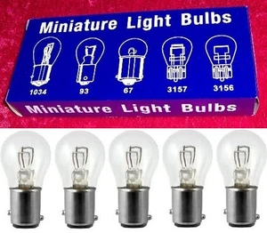 1154 TAILIGHT TURNSIGNAL DUAL ELEMENT LAMP 6 VOLT BOX OF 10 - Bild 1 von 1