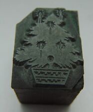 New ListingPrinting Letterpress Printers Block Tree With Candles