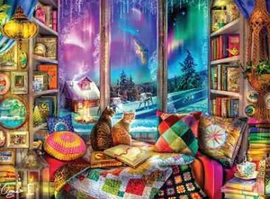Aimee Stewart Winter Reading Nook 1000-Piece Adult Jigsaw Puzzle - Bild 1 von 4
