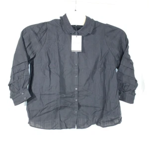NWT Who What Wear Women's Long Sleeve Button Down Black Plus Size Blouse 3X - Picture 1 of 9