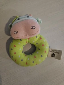 Apple Park Organic Farm Buddies - Belle the Cow Teething Rattle, Baby Toy for In - Picture 1 of 6