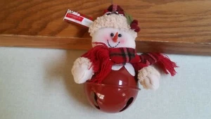 SNOWMAN CHRISTMAS ORNAMENT ~ BRAND NEW ~ FABRIC/PLASTIC ~ DOOR KNOB, XMAS TREE - Picture 1 of 8