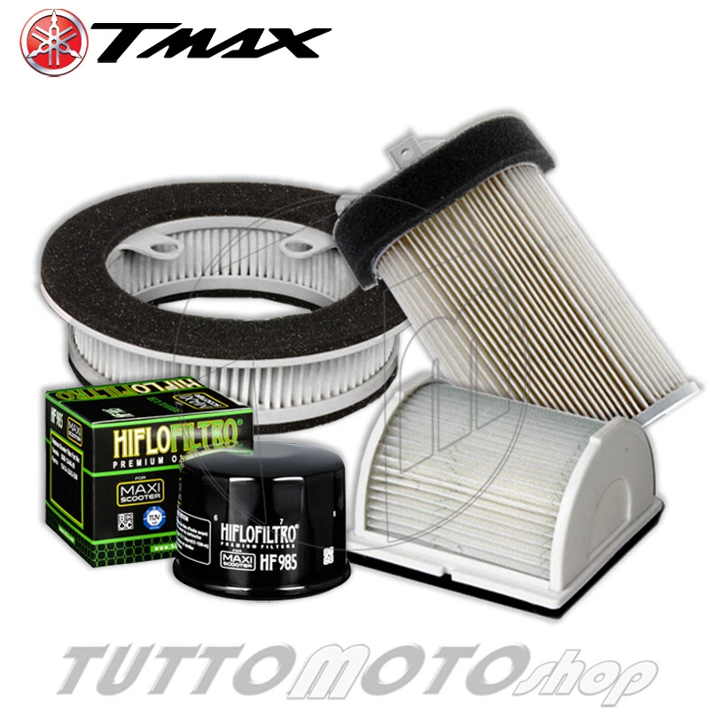 KIT 3 FILTRI ARIA + FILTRO OLIO HIFLO YAMAHA T-MAX 500 2004 2005 2006 2007 TMAX