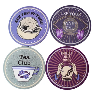 Geek Gear World of Wizardry Divination Coasters Set of 4 NIB/NEW exclusive - Picture 1 of 4