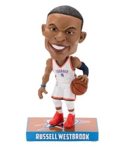 Basquete NBA Russell Westbrook Oklahoma City Thunder caricatura Bobblehead - Imagem 1 de 1