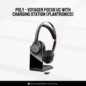 Plantronics Voyager Focus UC B825-M Bluetooth Headset with Charge Stand - Picture 1 of 5