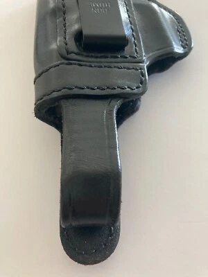 Coldre de cinto de couro Don Hume preto novo estado. Nunca usado.  Sem embalagem. - Imagem 1 de 4