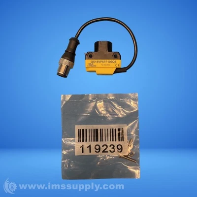 Banner Engineering Corp. QS18VP6FF100Q5 Photoelectric Sensor 1544 - Image 1 of 4
