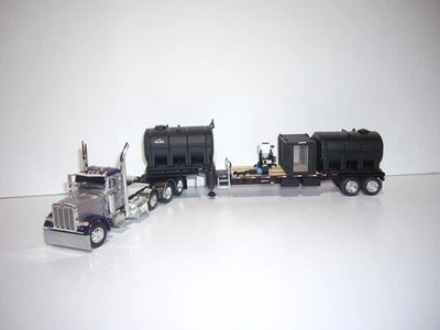 DCP FIRST GEAR 1/64 LARSON FARMS PETE 379 DAYCAB W/T DEMCO 42' LIQUID TENDER - Image 1 of 4