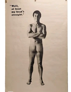 RARE 1973 Moral Prod. Mort Witz 'Well, At Least My Head's Straight' Poster 35X23 - Picture 1 of 6