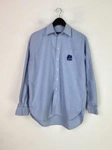 Polo Ralph Lauren Light Blue Solid Regular Long Sleeve Collared Shirt UK  M - Picture 1 of 11