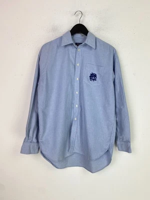 Polo Ralph Lauren Light Blue Solid Regular Long Sleeve Collared Shirt UK  M - Image 1 of 4
