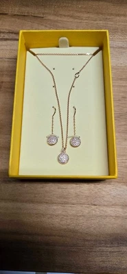 Juego de collar pendientes SWAROVSKI Meteora en oro rosa 5683451 Foto 1 de 4