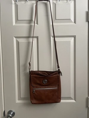 Relic Fossil Faux Leather Crossbody Purse With Adjustable Strap Brown - Image 1 of 4