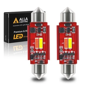 Alla Lighting Dual Color 578 212-2 LED Festoon Bulbs White/Red Switchback 41M... - Foto 1 di 9