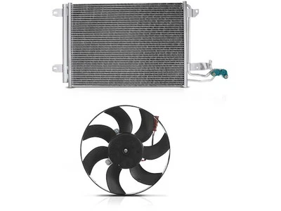 For 2006-2013 Audi A3 Quattro A/C Condenser and Cooling Fan Kit APR 35665WYZM - Image 1 of 2