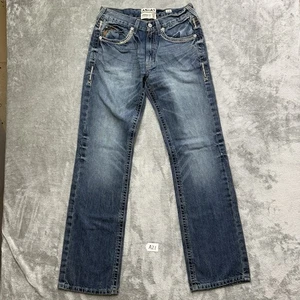 Ariat M5 Straight Fit Straight Leg Jeans Größe 31x36 Medium Wash Dicke Nähte - Bild 1 von 15