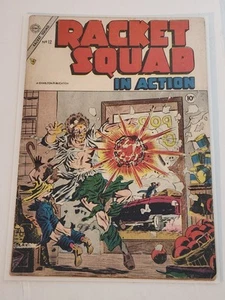 Racket Squad in Action #12 1954 Steve Ditko Explosion Cover. Limpiado y prensado - Imagen 1 de 21