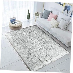 Shaggy Soft Faux Sheepskin Fur Area Rugs Floor Mat Luxury Beside Carpet for - Picture 1 of 7