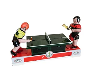 VINTAGE STYLE TIN CLOCKWORK TABLE TENNIS PING PONG WIND UP TOY - NO KEY ⚠️ - Picture 1 of 6