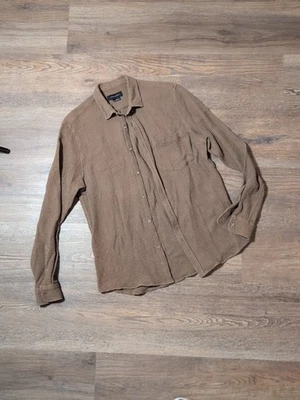Cotton on Garments Men's Button Down Shirt Waffle Brown Small - Image 1 of 4
