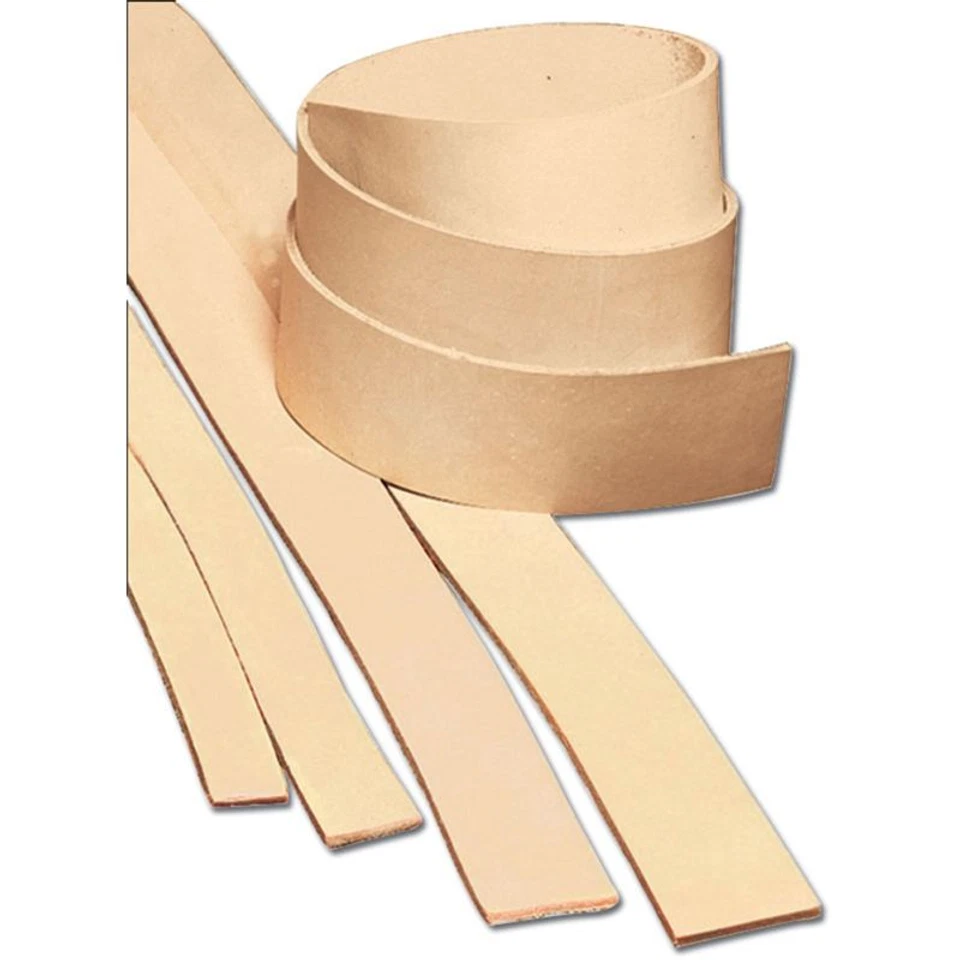 Natural Leather Strip 72" L X 1-1/4" W 4530-00 Vegetable Tanned 8 oz. - Image 1 of 1