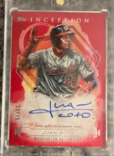 Juan Soto 2019 Topps Inception Autograph Auto #/25 Nationals Padres Auto Amazing