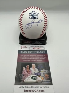 JEFF BAGWELL ASTROS SIGNED 2022 WS WORLD SERIES OMLB BASEBALL JSA COA AUTO - Picture 1 of 1