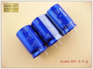4pcs/20PCS ELNA blue RE3 Series 2200uF/35V 2200UF 16X25mm Audio DIY Capacitor - Picture 1 of 2