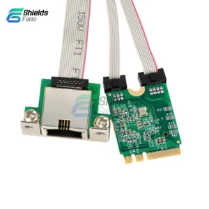 M.2 Key A+E/PCI-E 2.5G Gigabit Ethernet Network Lan Card 1000Mbps RTL8125BG Chip - Picture 1 of 30