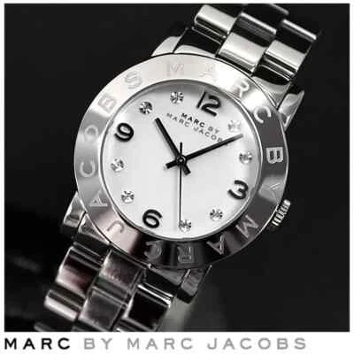 Reloj pulsera de cuarzo Marc by Marc Jacobs MBM3054 para mujer esfera analógica plateada JNA37 Foto 1 de 2