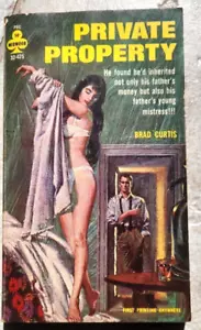 Private Property Brad Curtis Midwood # 34-425 1964 Vintage Sleaze. VG - Picture 1 of 4
