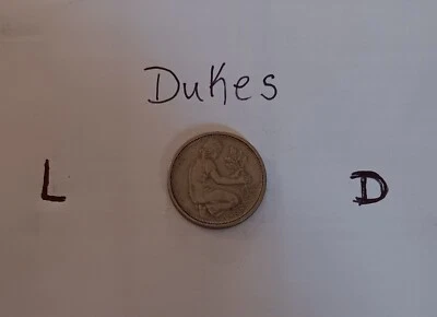 Germany - Federal Republic - 1949-D - 50 Pfennig - Double Dye Edge Front - Image 1 of 2