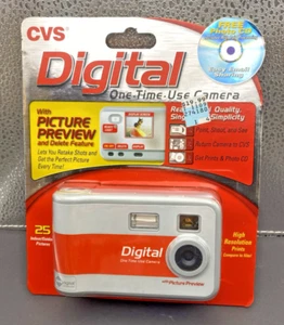 CVS One Time Use Digital Camera 25 Indoor / Outdoor Pictures High Resolution NEW - Picture 1 of 3