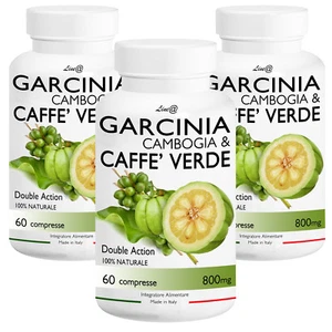 GARCINIA Cambogia & CAFFE' Green Line@ (3 Monate) GEWICHTSVERLUST Diät FATBURNER ANTIFAME - Bild 1 von 5