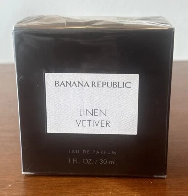 Linen Vetiver de Banana Republic, 1 oz eau de parfum spray para unisex nuevo sellado Foto 1 de 2