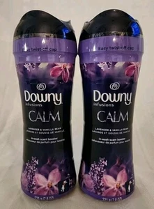 Lot Of 2 Downy Infusions CALM Lavender & Vanilla Bean In-wash Scent Booster - Picture 1 of 5