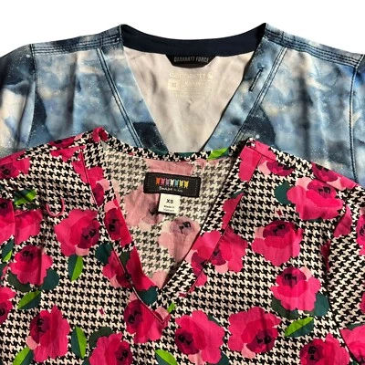 Set of 2 women’s XS scrub tops- Carhartt (new) and Koi (new w/o Tag) - Image 1 of 4