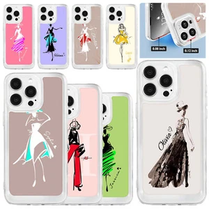 Girl Personalised Phone Case Clear Cover For Apple iPhone 16 15 Pro Max 14 13 12 - Picture 1 of 55