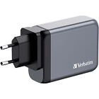 Verbatim GaN-Ladegert 100W, 1x USB-A , 3x USB-C, grau